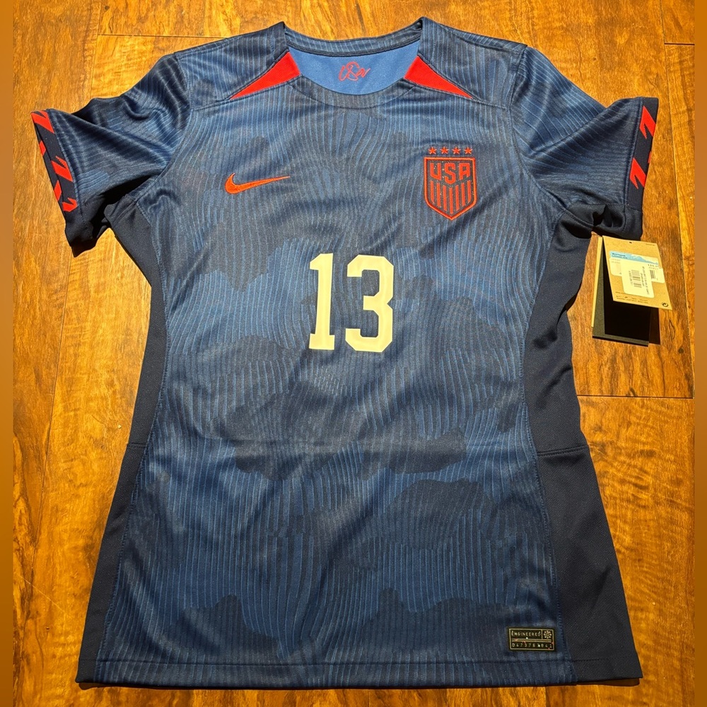 Alex Morgan USWNT Nike 2023 Away Authentic Jersey - Royal - Size Women’s Medium